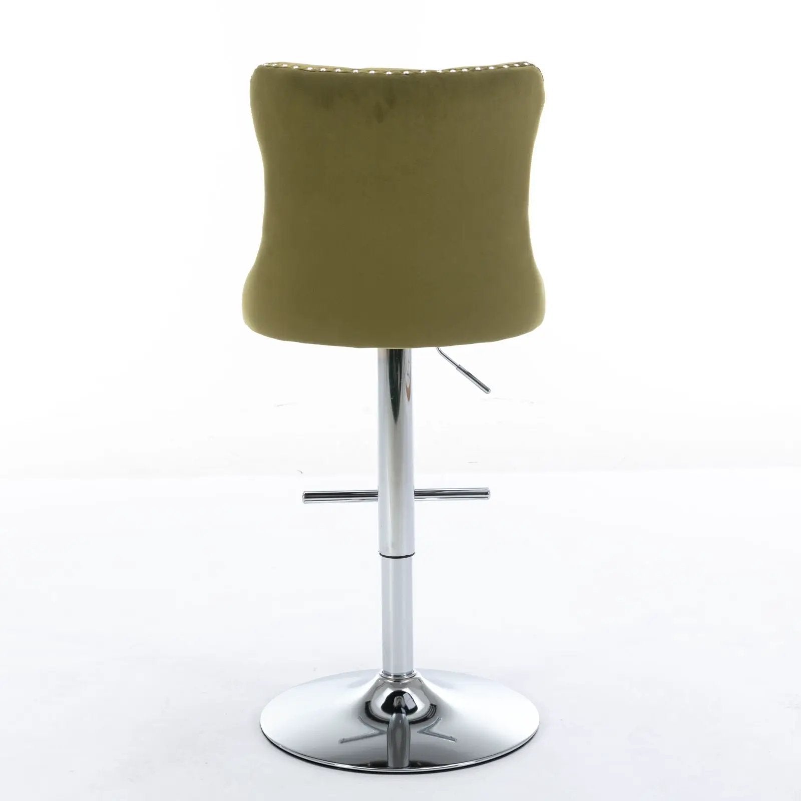 Swivel Barstools Adjusatble Seat Height From 25-33", Modern Upholstered Base Bar Stools With Backs Comfortable Tufted For Home Pub And Kitchen Island (Set of 2) by Unique Piece Furniture