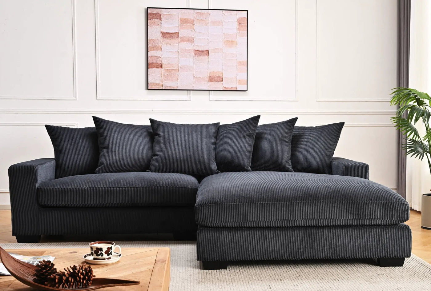 Luxe - Oversized 2 Piece Sectional Couches For Living Room, L Shaped Sofa With Chaise by Unique Piece Furniture