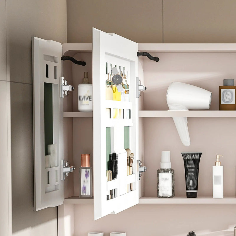Aluminium Medicine Cabinet Mirror, With 3 Colors LED Light And Defogging Function - Khaki by HouseOfZazla