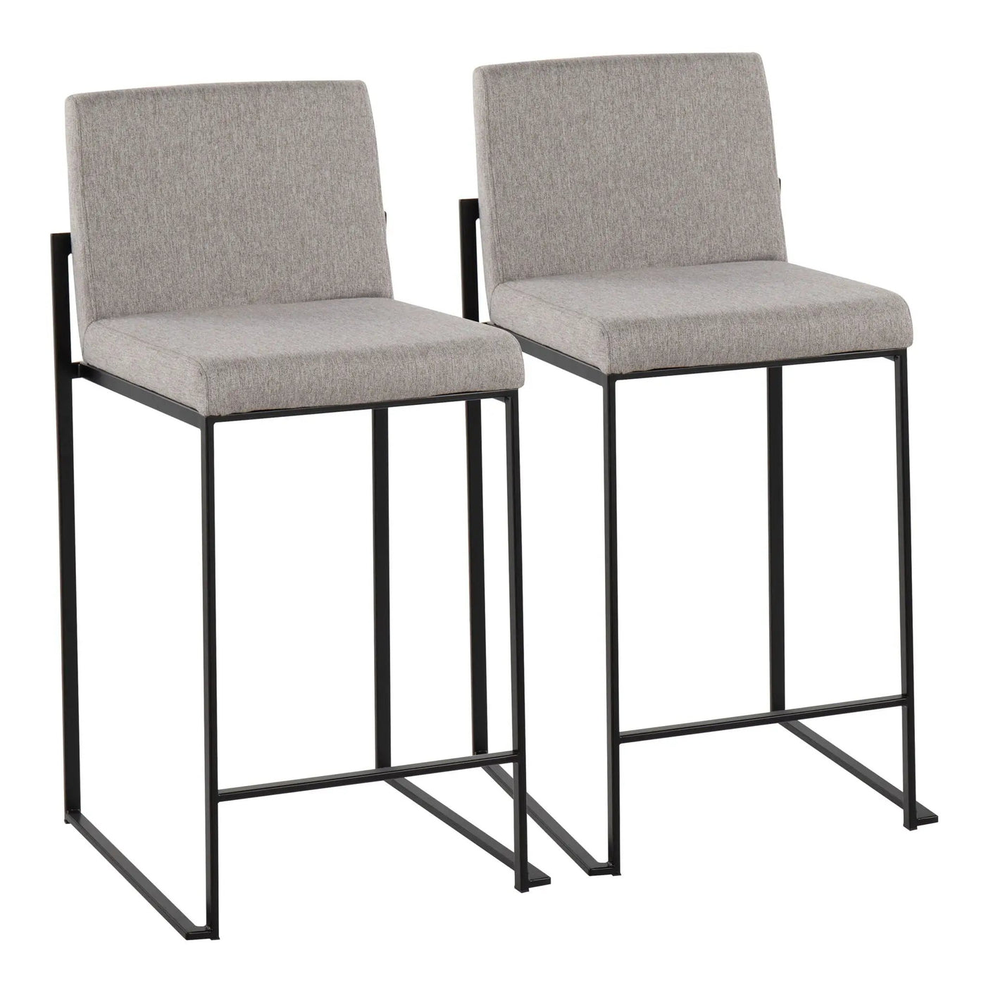 Fuji - Contemporary Modern Elegance, High Back Counter Stool by HouseOfZazla