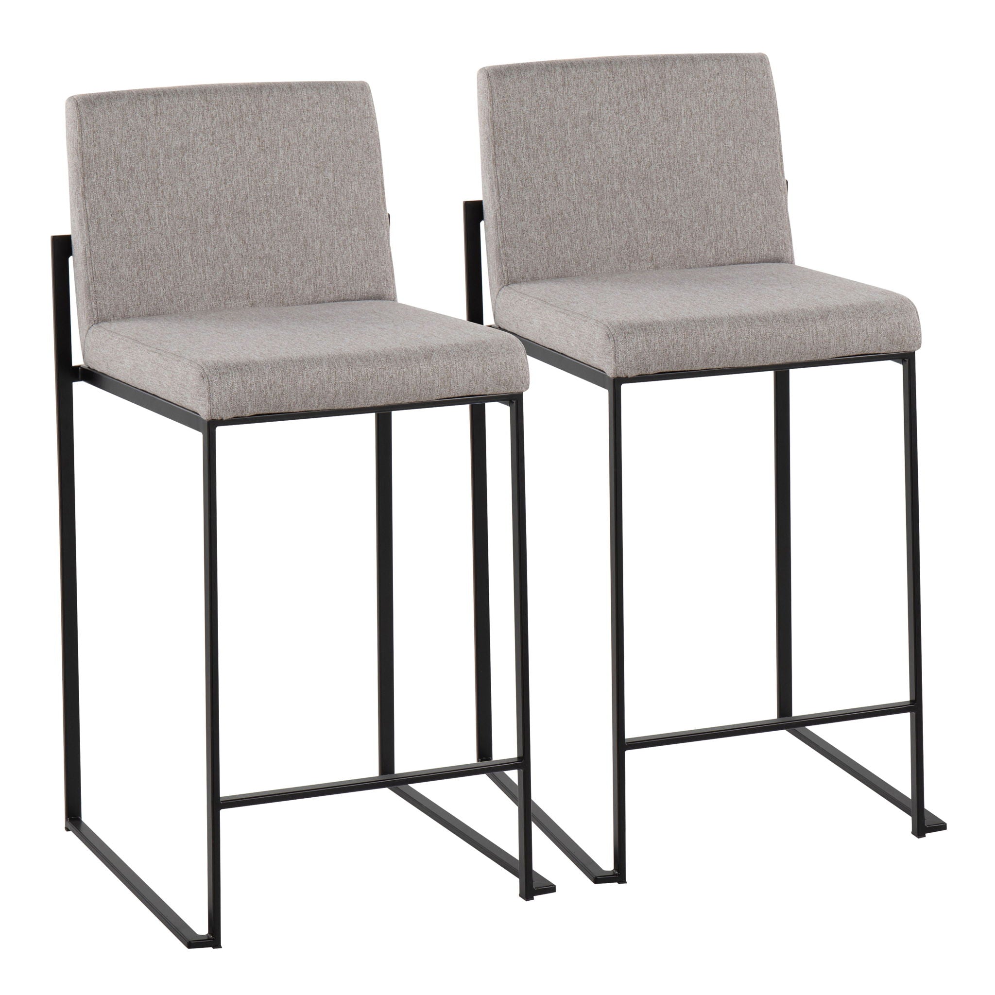 Fuji - Contemporary Modern Elegance, High Back Counter Stool by HouseOfZazla