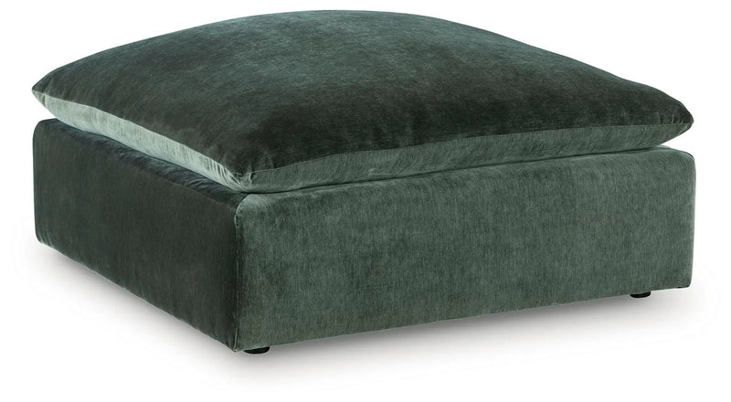 Carriage View - Oversized Accent Ottoman - Jade by Unique Piece Furniture