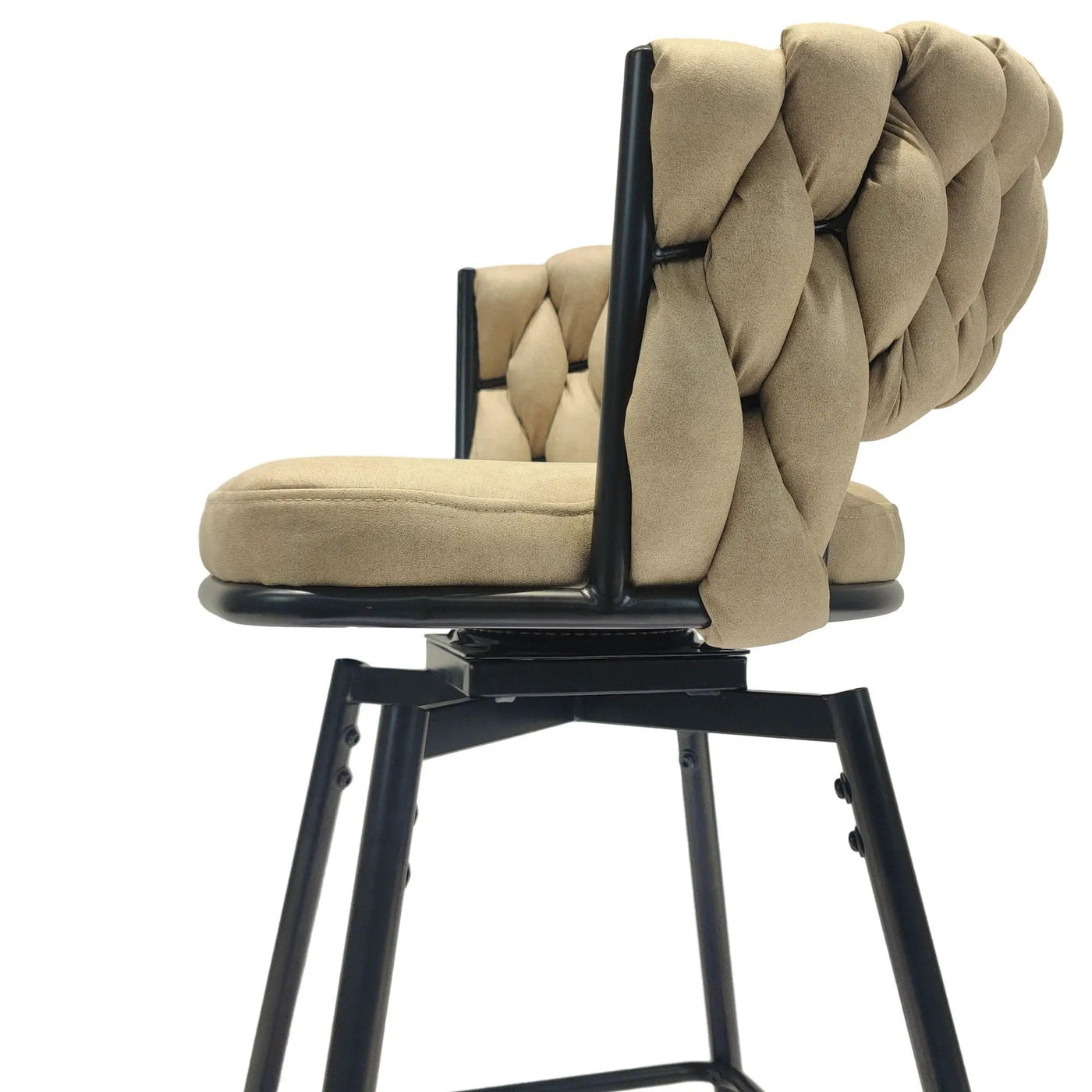 Bar Stool 360 Swivel With Back Footrest by HouseOfZazla