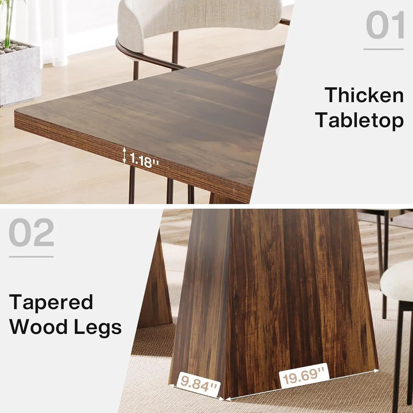Executive Desk, Workstation With Double Pedestal For Home Office by HouseOfZazla