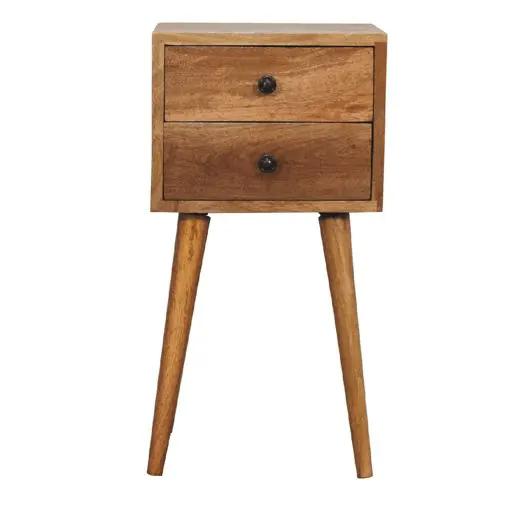Mini 2 Drawer Nightstand by HouseOfZazla