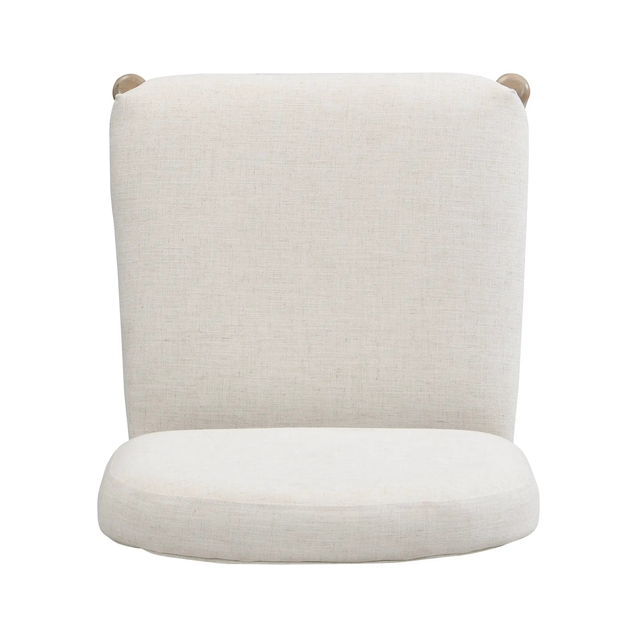Dining Chairs with Back Mid Century Fabric Upholstered Armless Set of 2 by HouseOfZazla