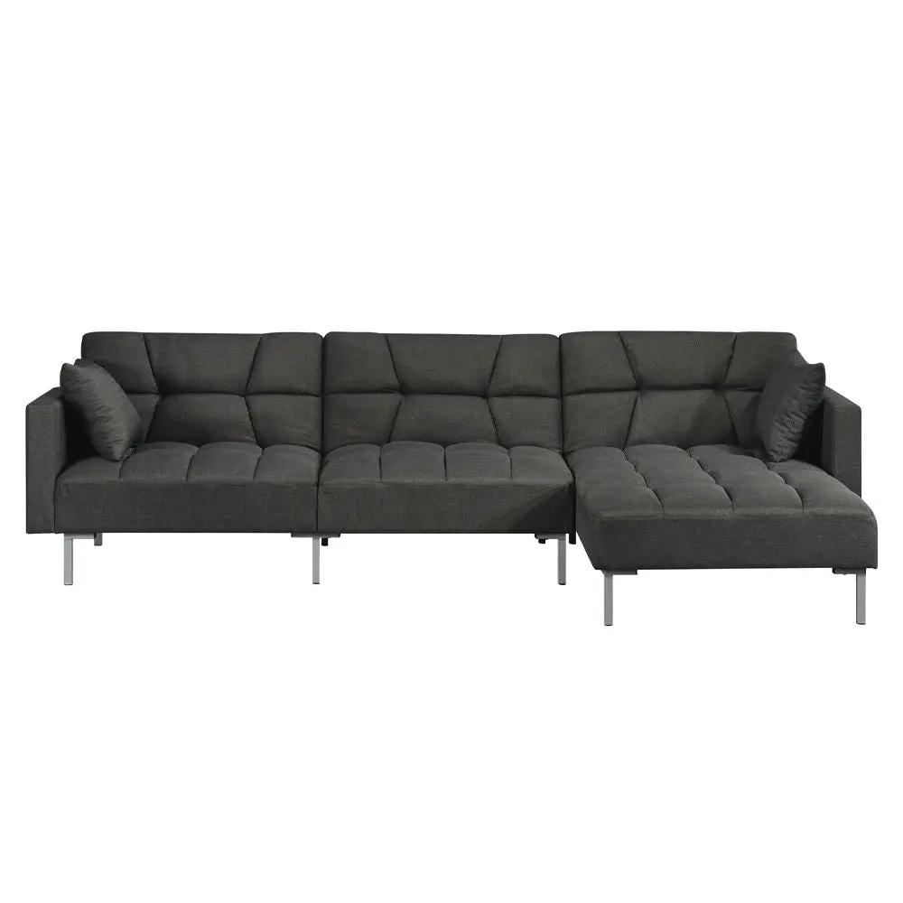 Duzzy - Sectional Sofa - Dark Gray Fabric by Unique Piece Furniture