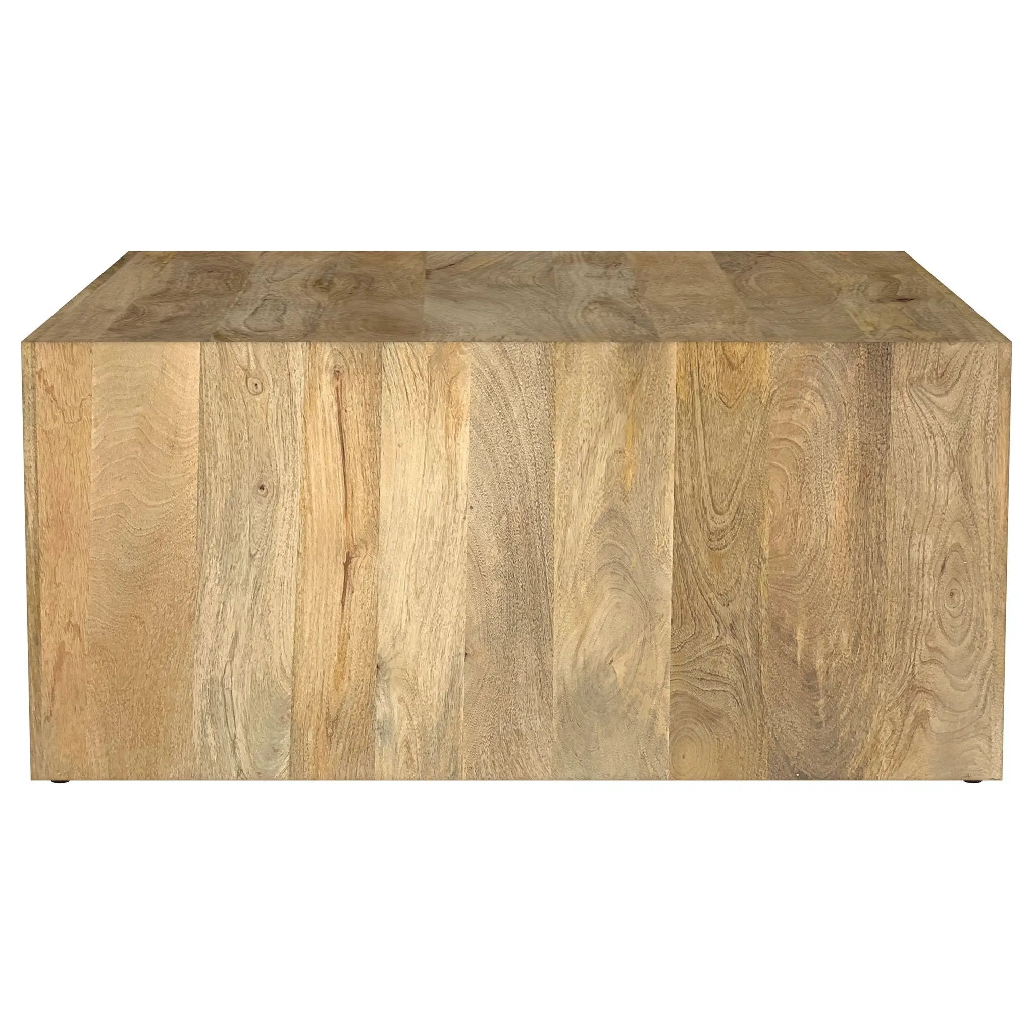 Benton Square Solid Mango Wood Coffee Table Natural by Unique Piece Furniture