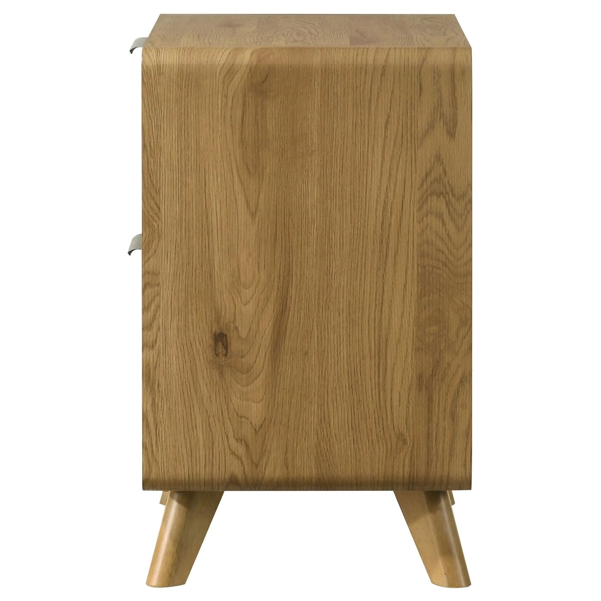 Bennett 2-drawer Bedroom Nightstand Bedside Table Light Oak by Unique Piece Furniture