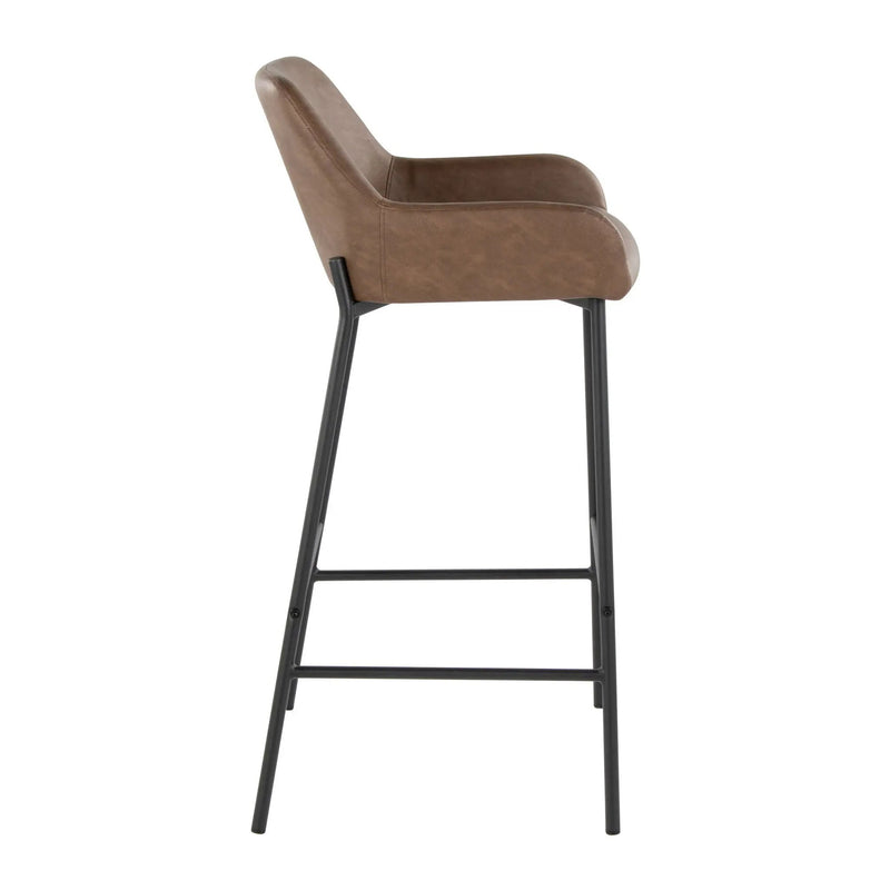 Daniella - Contemporary Fixed Height Barstool (Set of 2) by HouseOfZazla