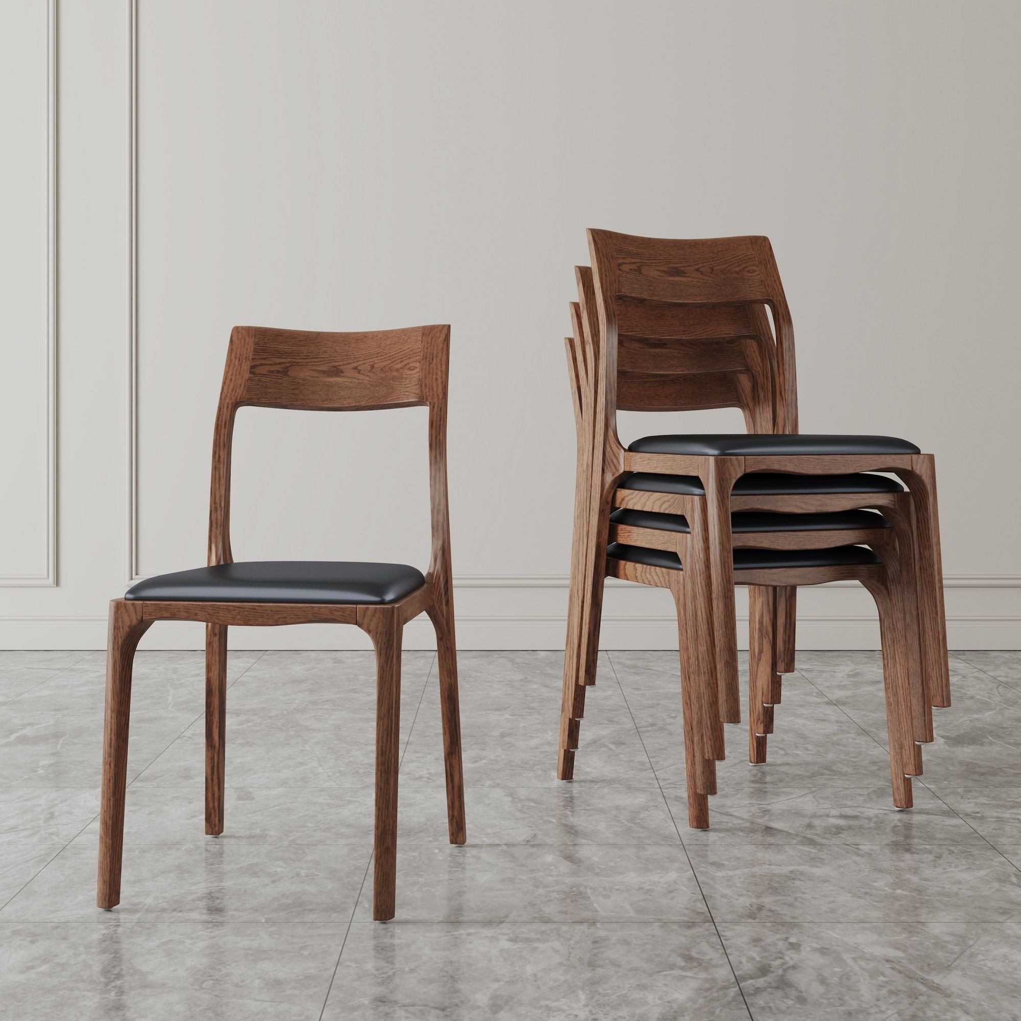 Moderno - Dining Chair (Set of 2) - Black by HouseOfZazla