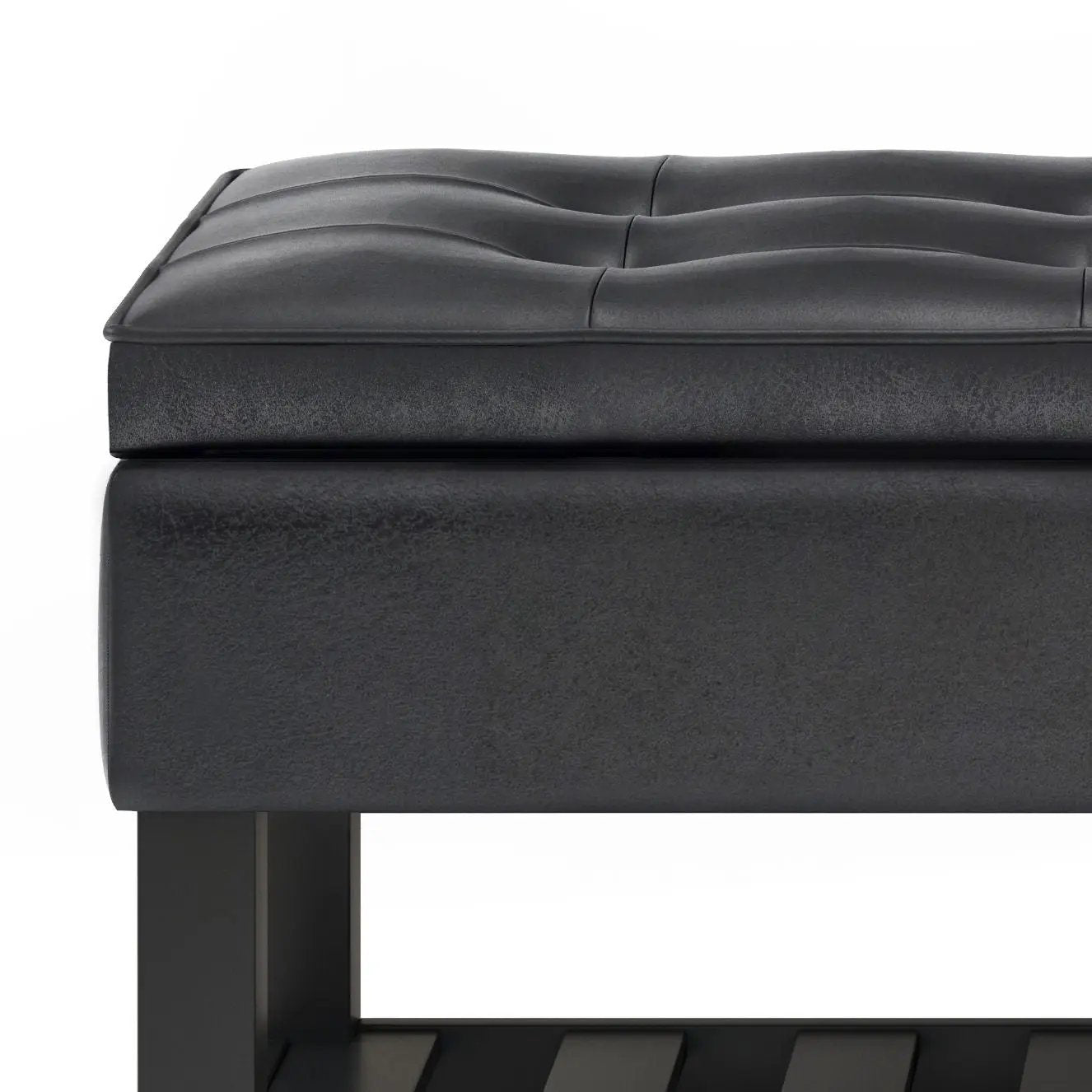 Cosmopolitan - Storage Ottoman Bench With Open Bottom by HouseOfZazla