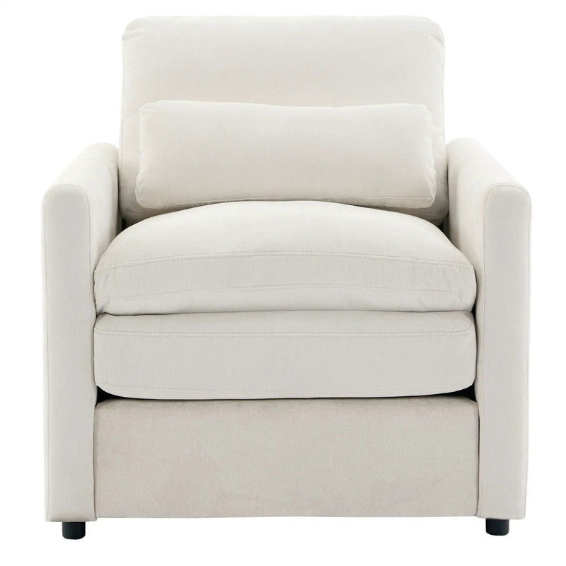 Cozy Upholstered Cushion Armchair For Living Room by HouseOfZazla
