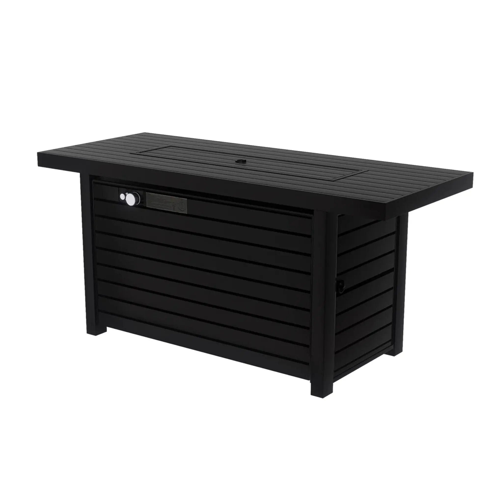 Outdoor Fire Pit Table & Lid - Black by Unique Piece Furniture