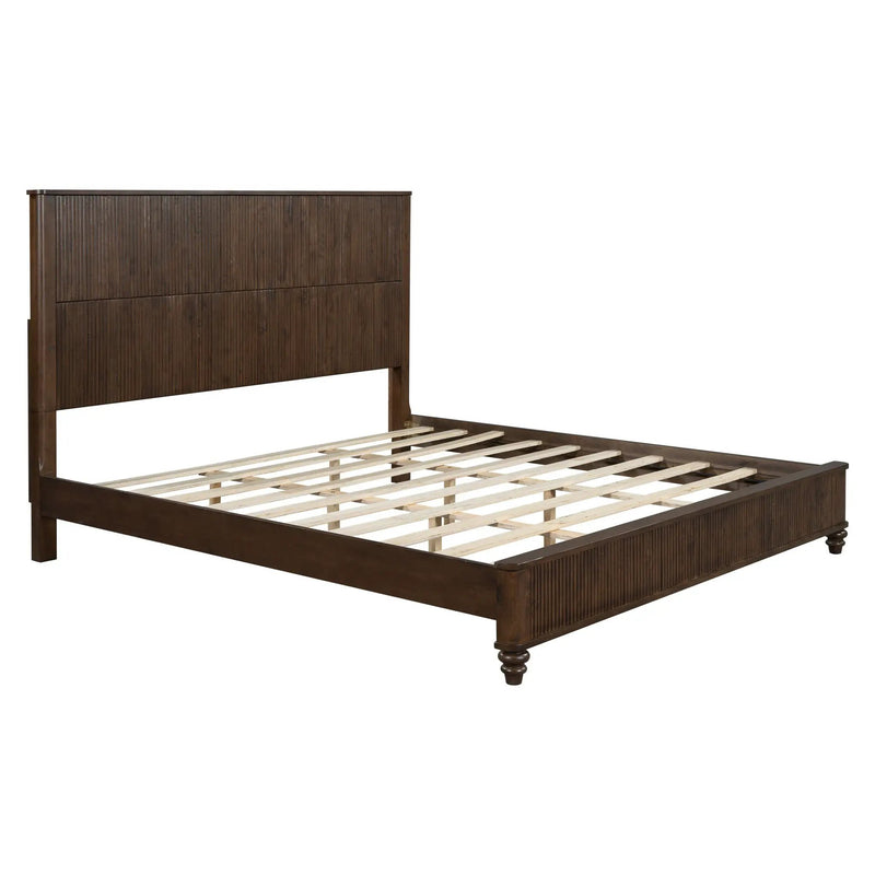 Platform Bed Frame & Tall Headboard by HouseOfZazla