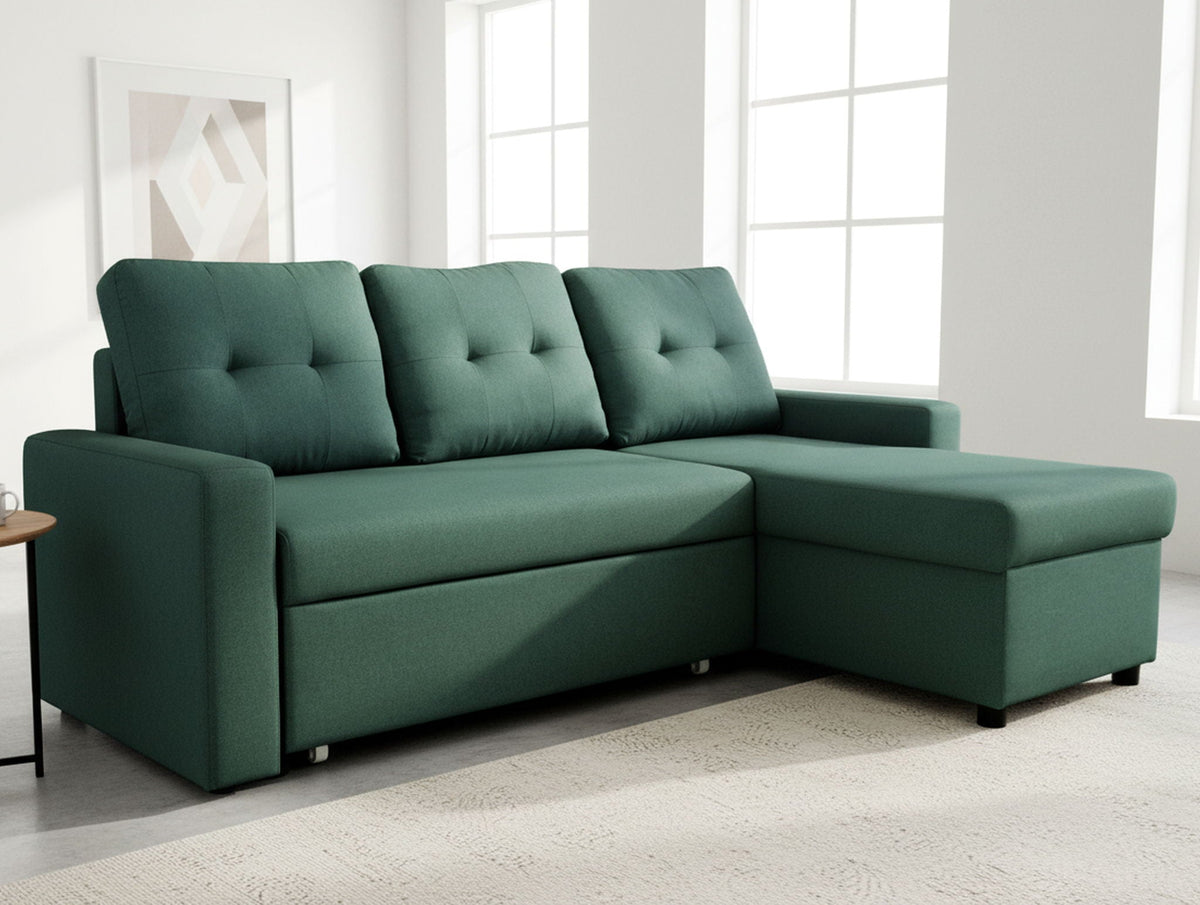 Convertible L Shaped Sectional Sleeper Sofa Bed, Saving Pull Out Couch, photo 9 of 23