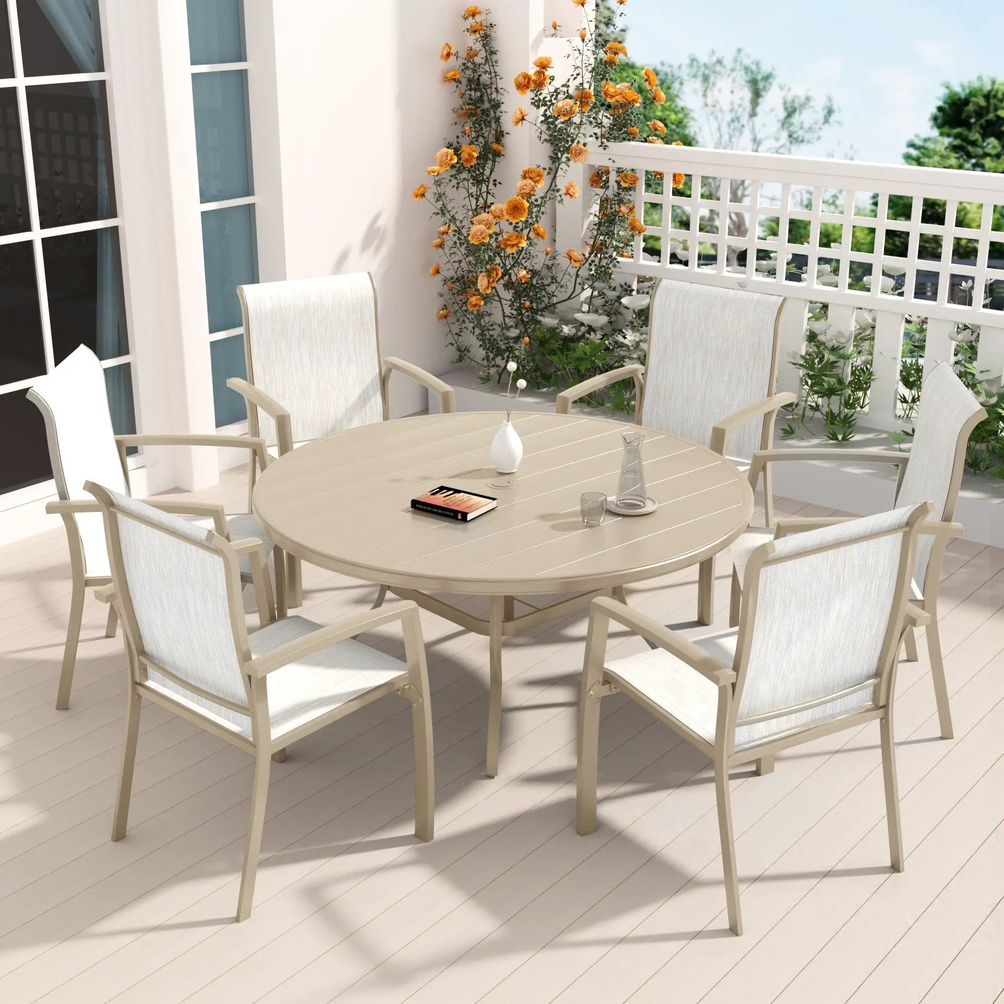 7 Pieces Patio Dining Set by HouseOfZazla