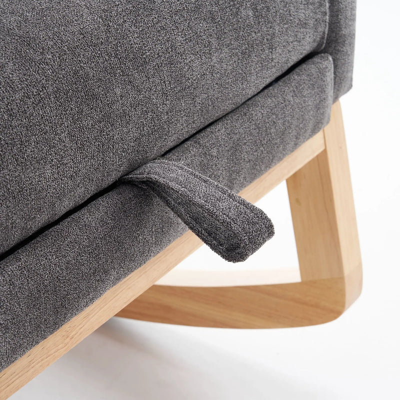 Accent Rocking Chair With Footrest, High Back