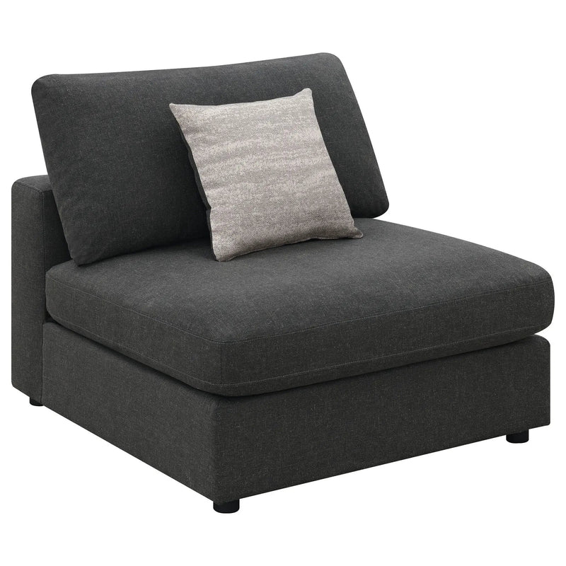 Serene 6-piece Upholstered Modular Sectional Sofa Charcoal by Unique Piece Furniture