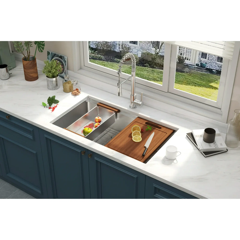 32" x 18" Undermount Workstation Sink by HouseOfZazla