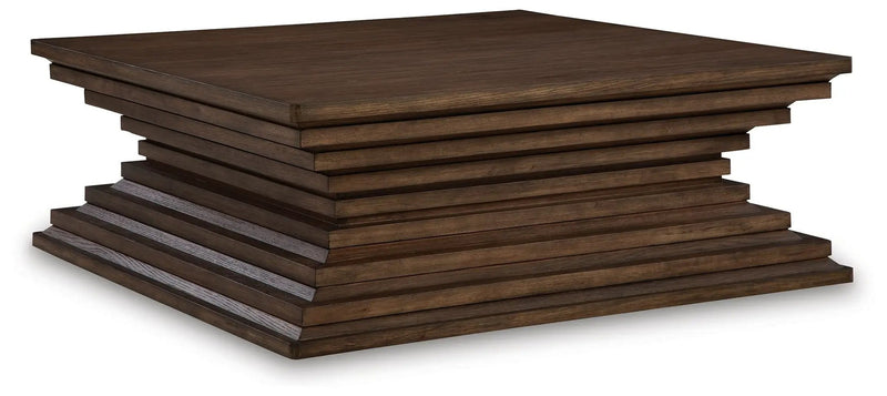 Hannodream - Square Cocktail Table - Warm Brown by Unique Piece Furniture