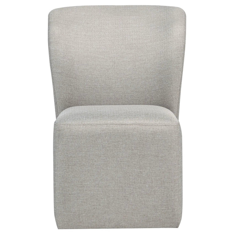 Jaelynn Upholstered Parsons Dining Side Chair Beige (Set of 2) by Unique Piece Furniture