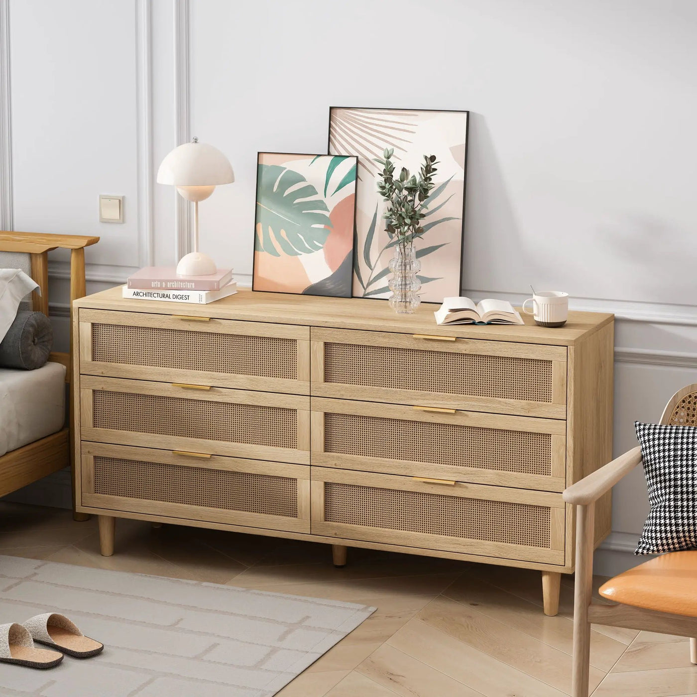 6 Drawer Storage Modern Cabinet For Bedroom by HouseOfZazla