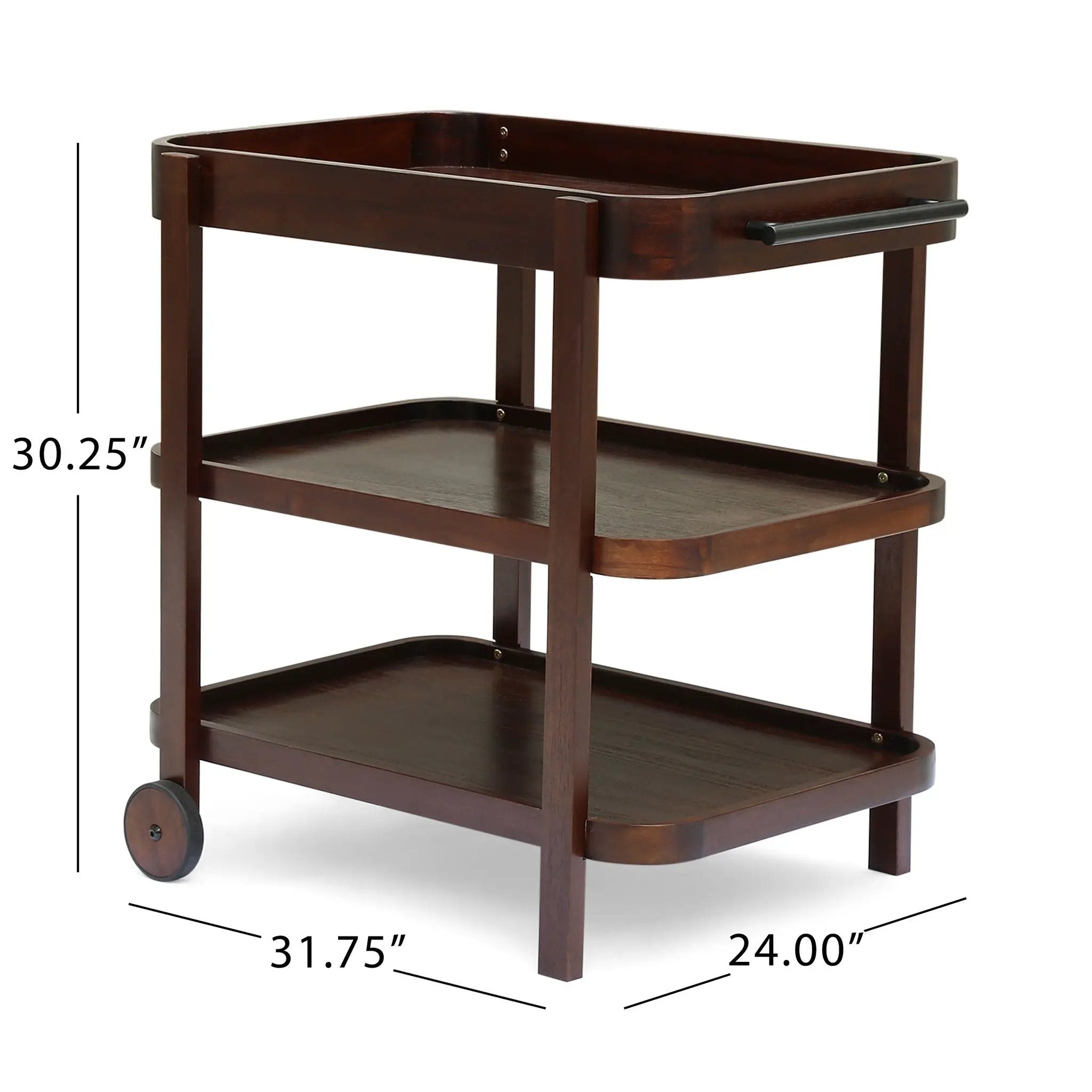 Home Selleck - Bar Cart - Mahogany by HouseOfZazla
