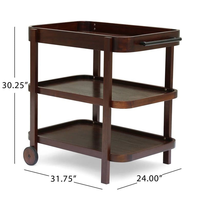 Home Selleck - Bar Cart - Mahogany by HouseOfZazla
