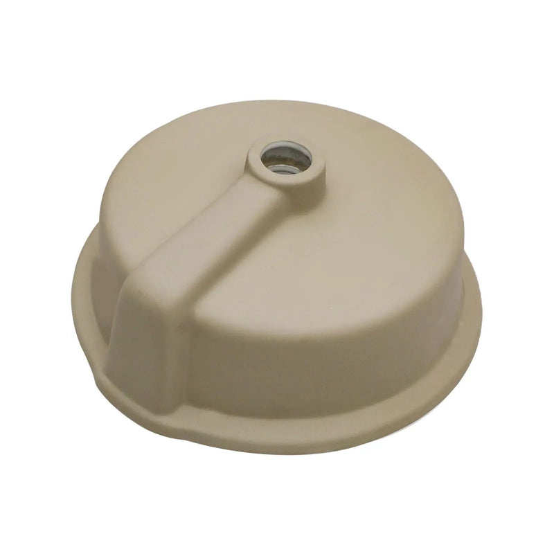 Ceramic Round Undermount Bathroom Sink With Overflow, European Style - White by HouseOfZazla