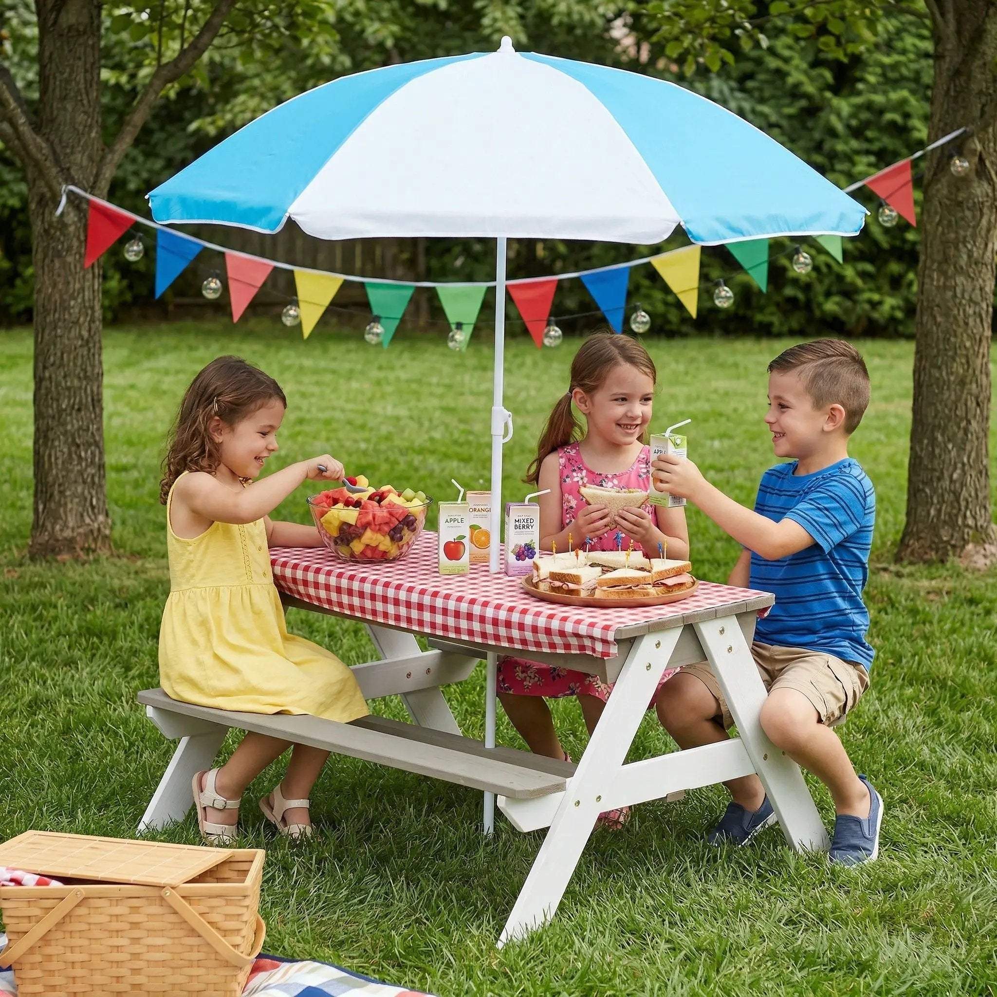 Kids Picnic Table With Sand And Water Table Conversion by Unique Piece Furniture