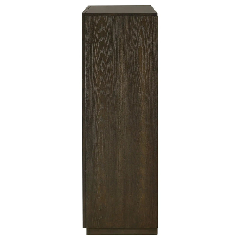 Atlas 5-drawer Bedroom Chest of Drawers Dark Oak by Unique Piece Furniture