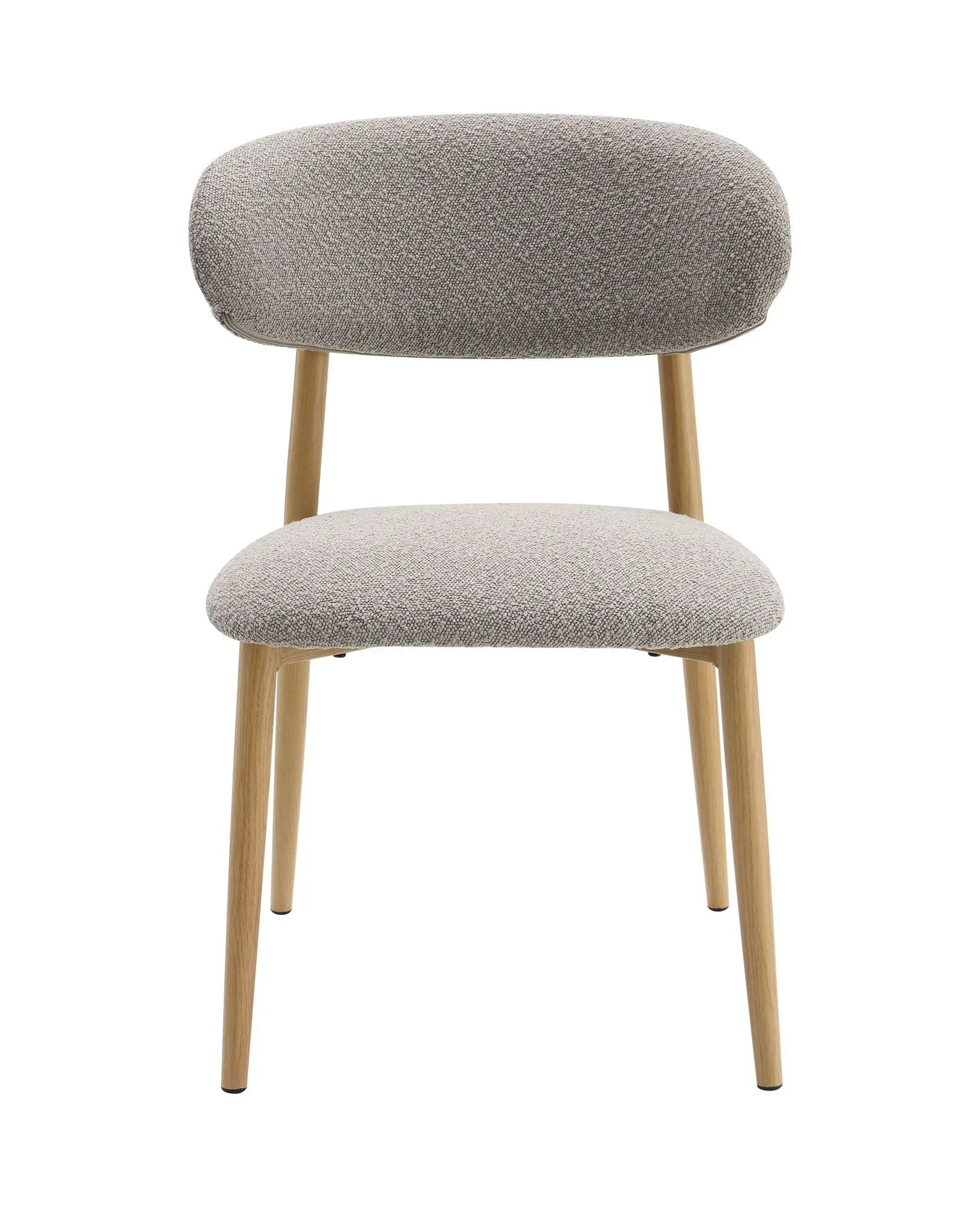 Kacey - Boucle Side Chair (Set of 2) - Gray by Unique Piece Furniture