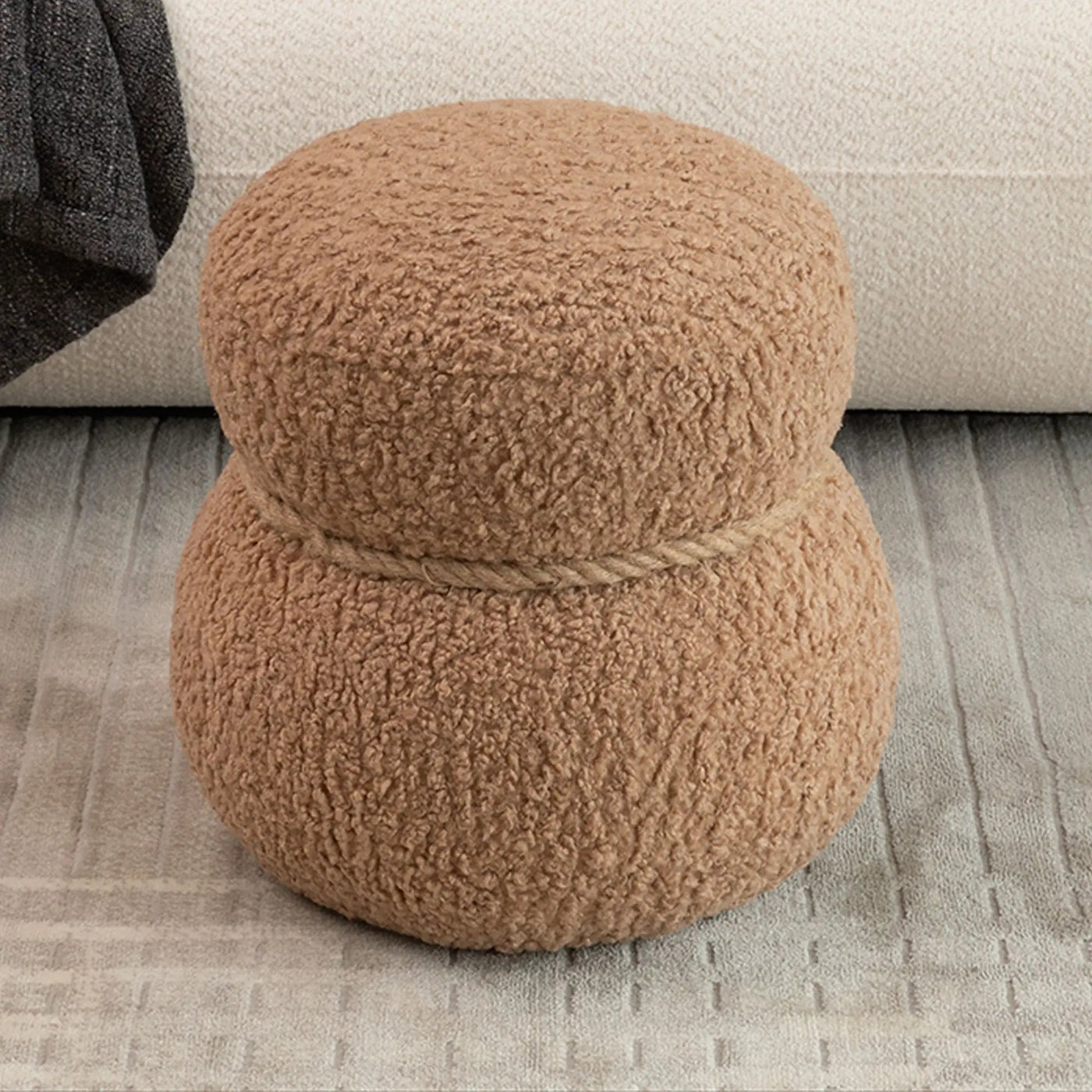 Snowman Stool With Cushion And Solid Wood Frame by HouseOfZazla