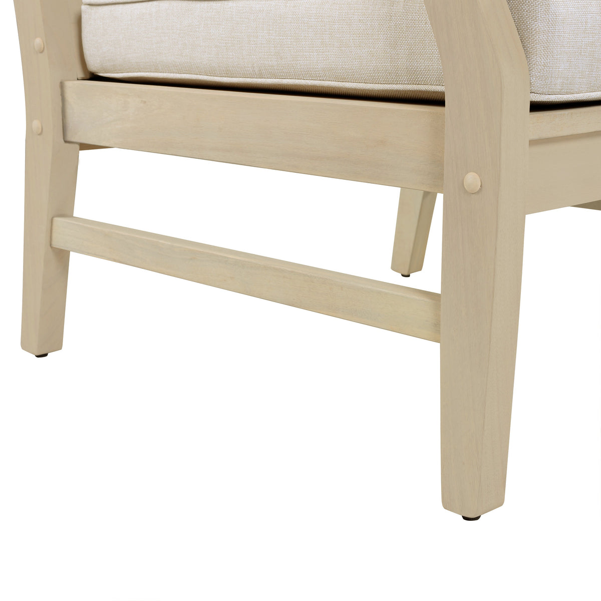 Perla Club Chair Light Patio Seating with Water-Resistant Cushions - Light, photo 8 of 10
