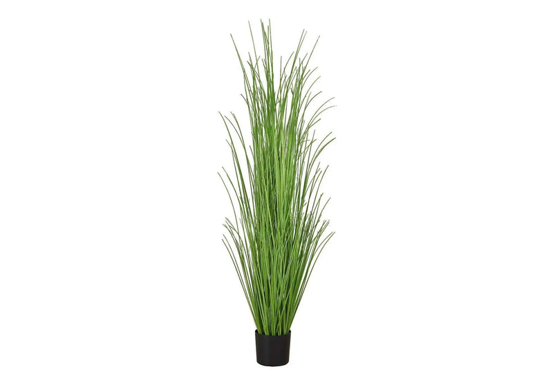 47" Tall, Artificial Plant, Grass Tree, Indoor, Faux, Fake, Floor, Greenery, Potted, Real Touch, Decorative - Green / Black by Unique Piece Furniture
