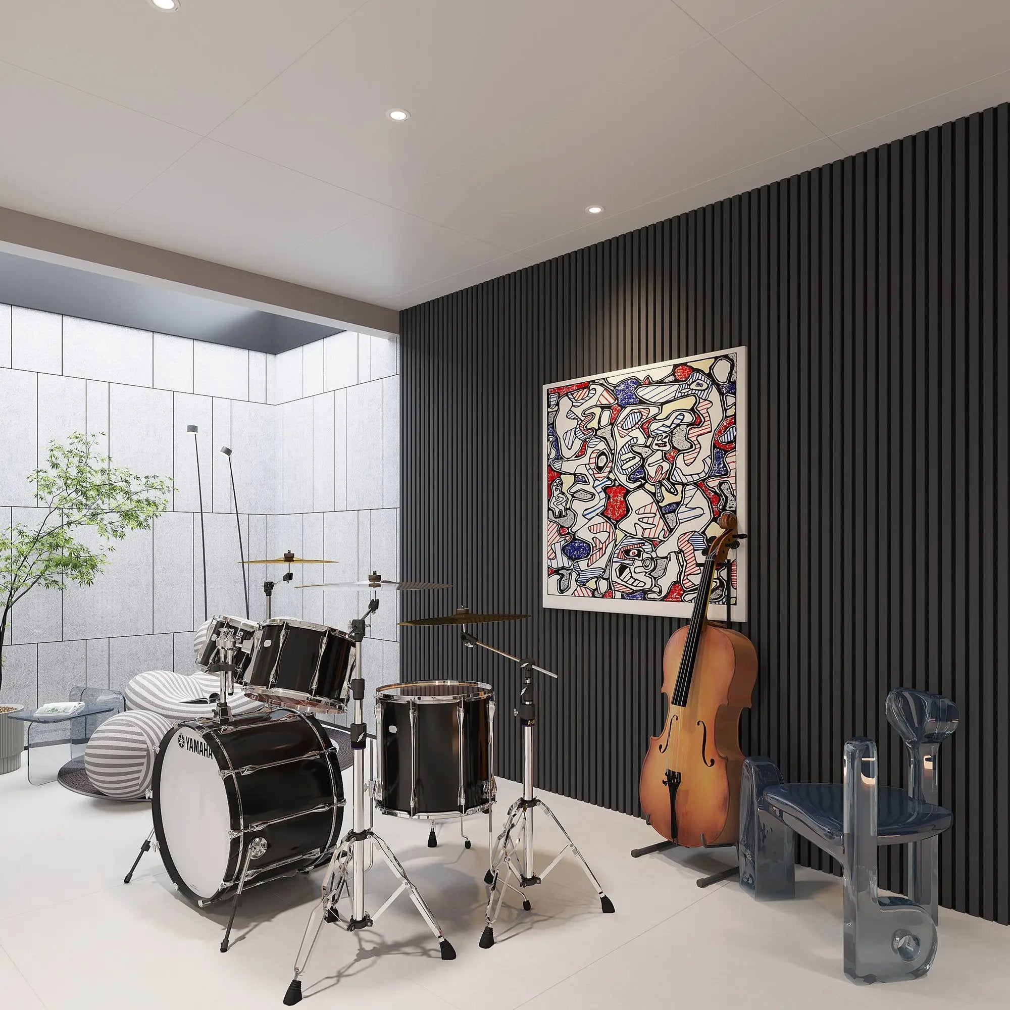 2 Pack Acoustic Solid Wood Wall Panels by HouseOfZazla