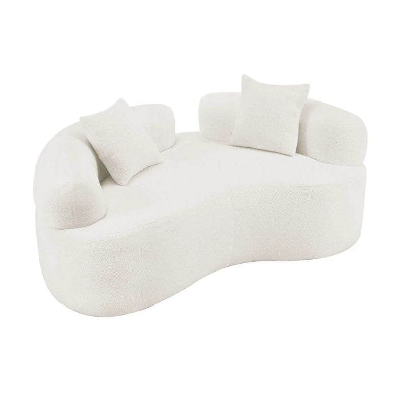 Modern Curved Loveseat by Unique Piece Furniture