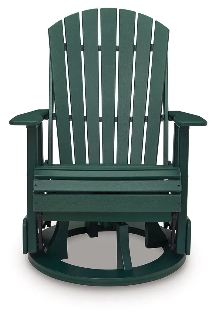 Shell Beach - Swivel Glider Chair - Green by Unique Piece Furniture