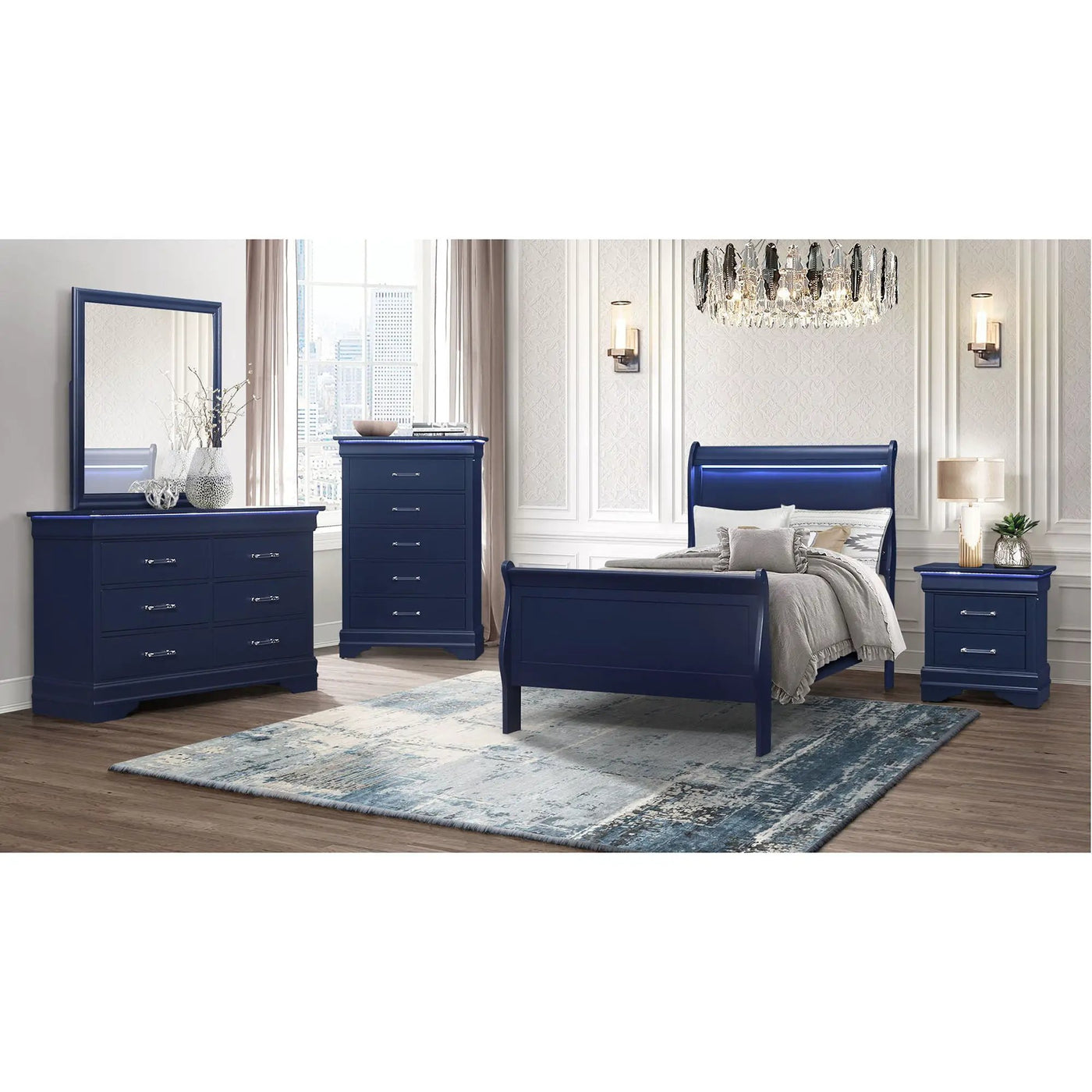 Charlston - Bed With LED by HouseOfZazla