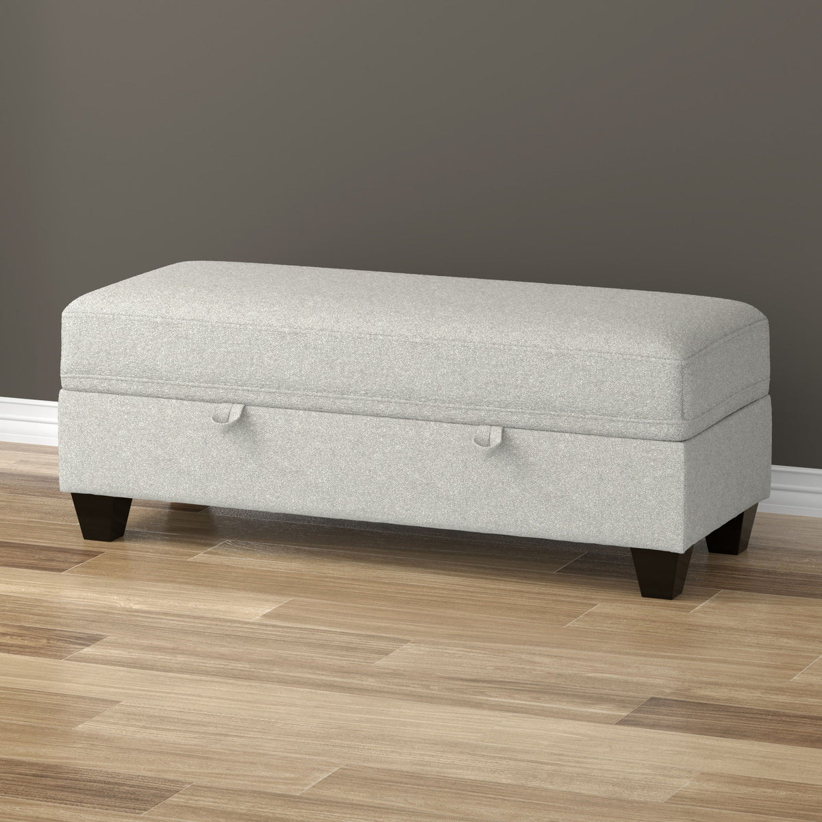 Drason Storage Ottoman with Concealed Storage - Gray or Light Brown, photo 5 of 14