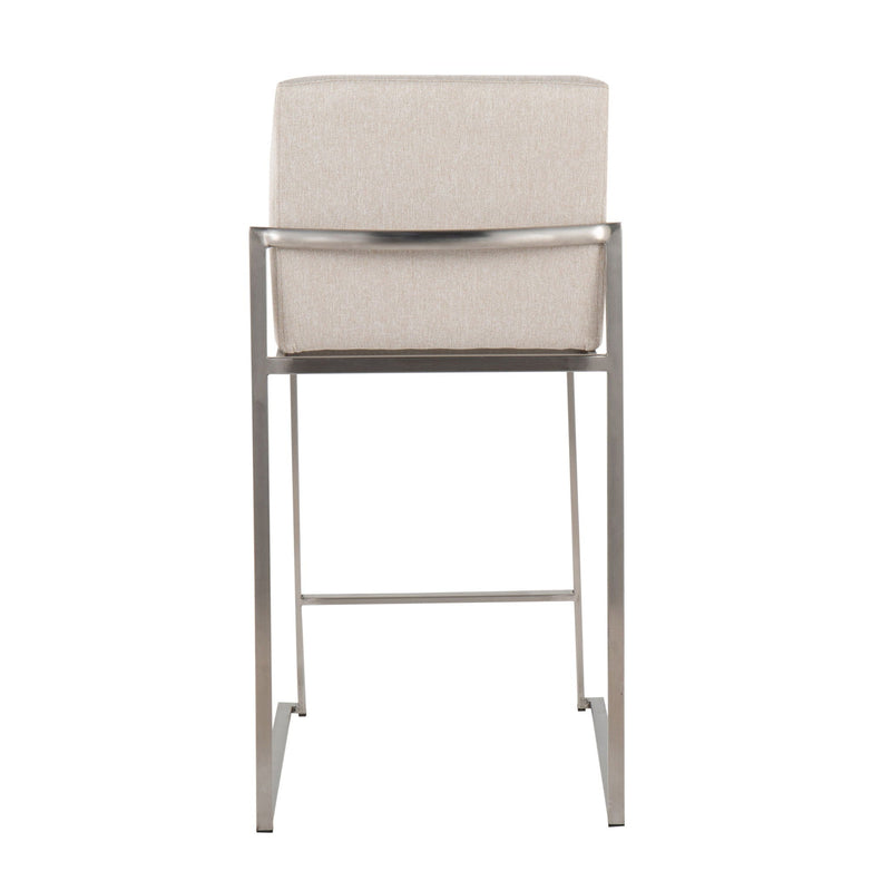Fuji - Contemporary High Back Counter Stool, Functional Design by HouseOfZazla