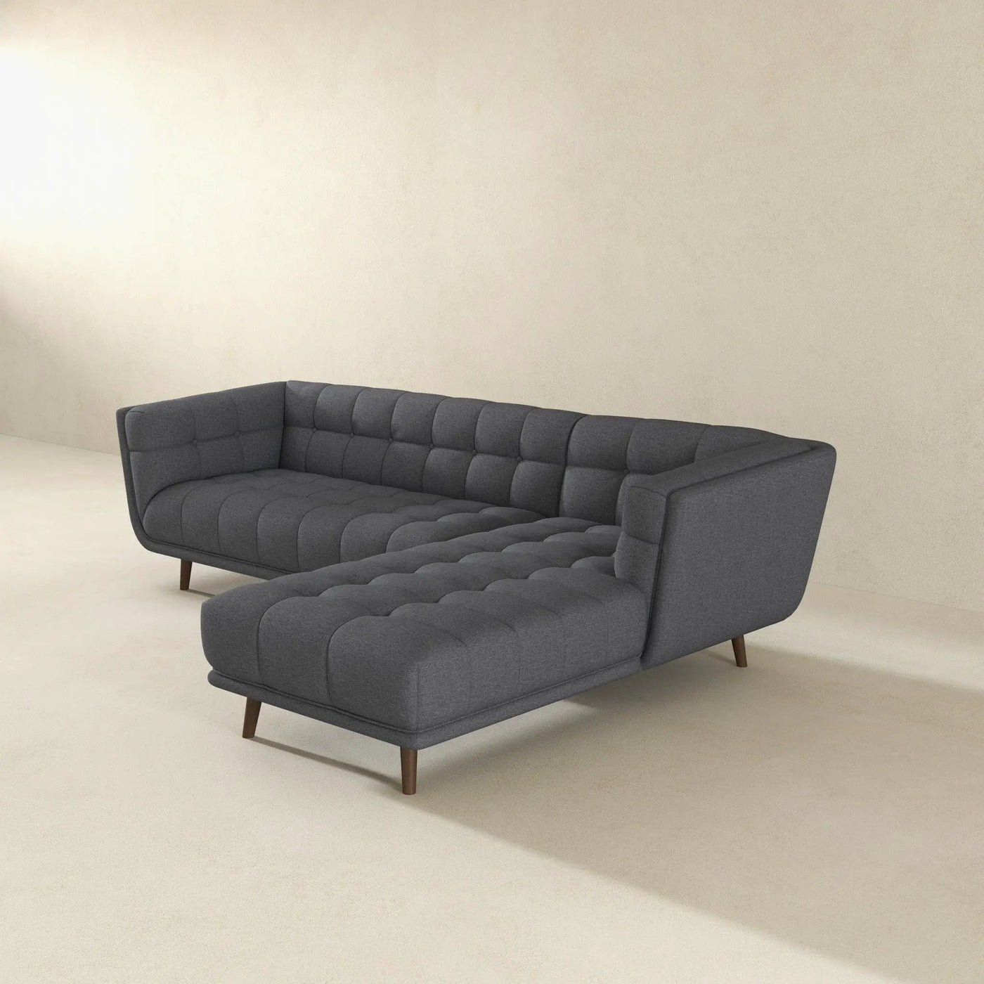 Addison - L Shape Sectional Sofa Tufted by HouseOfZazla