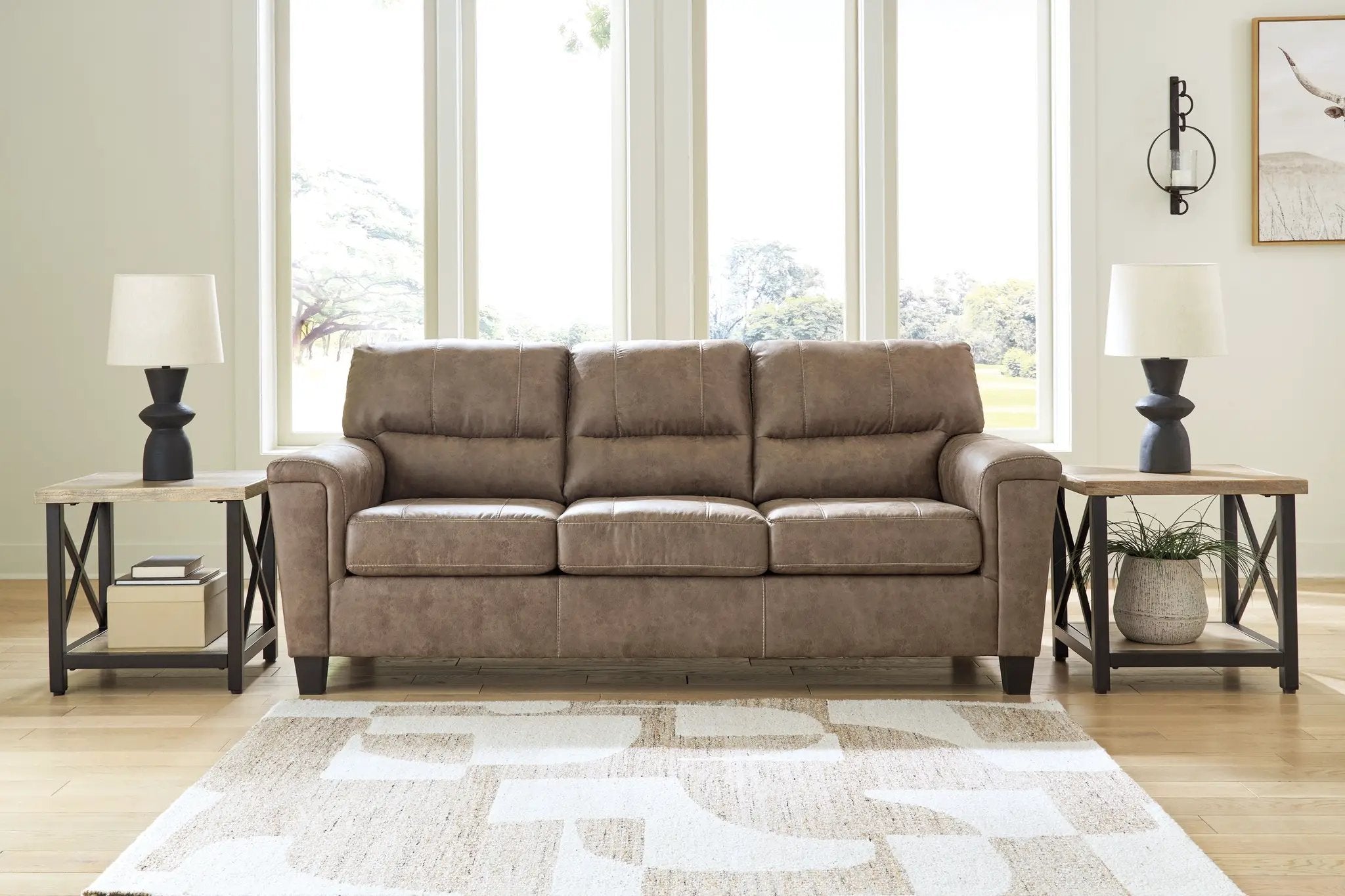 Navi - Queen Sofa Sleeper - Fossil by Unique Piece Furniture