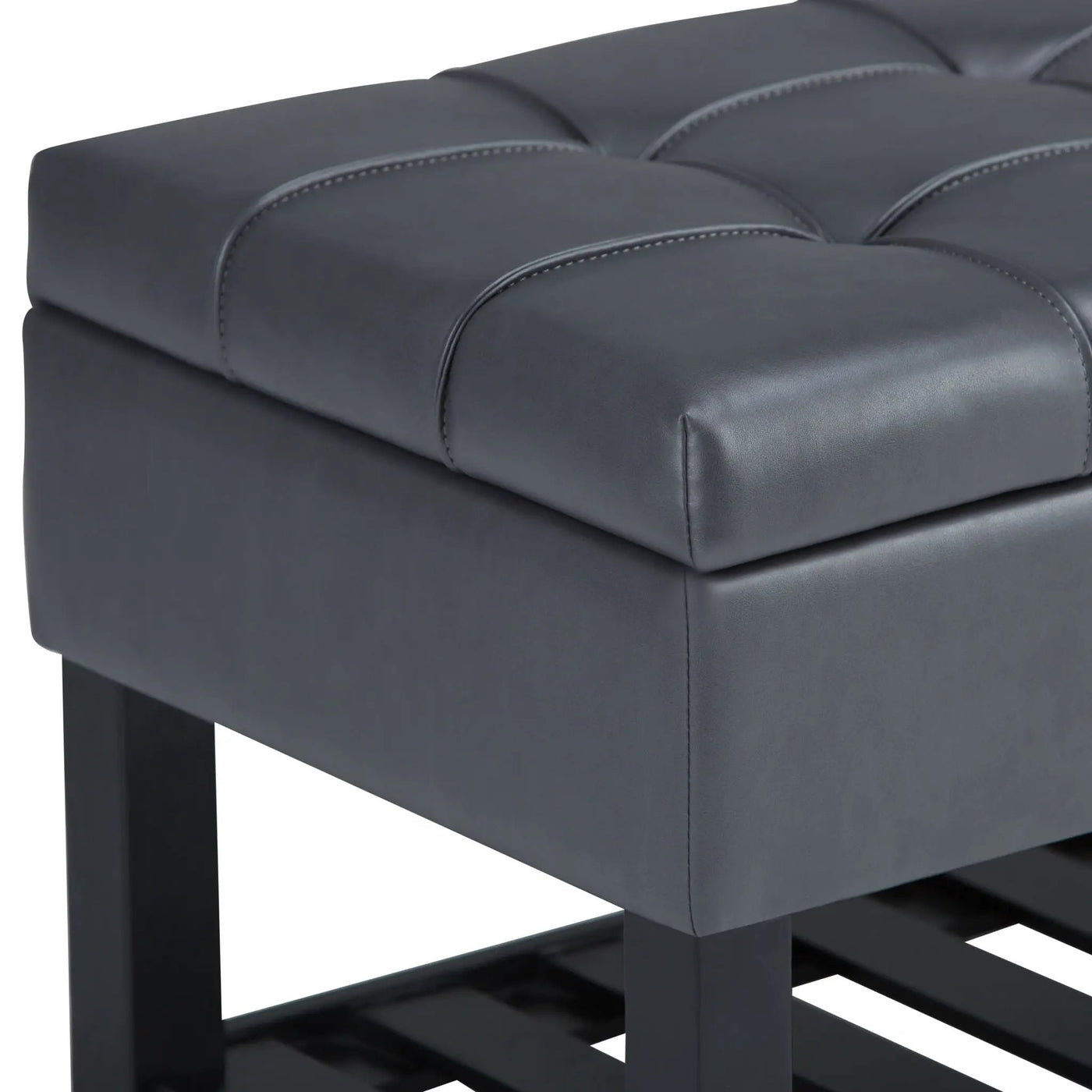 Saxon - Upholstered Transitional Storage Ottoman Bench by HouseOfZazla