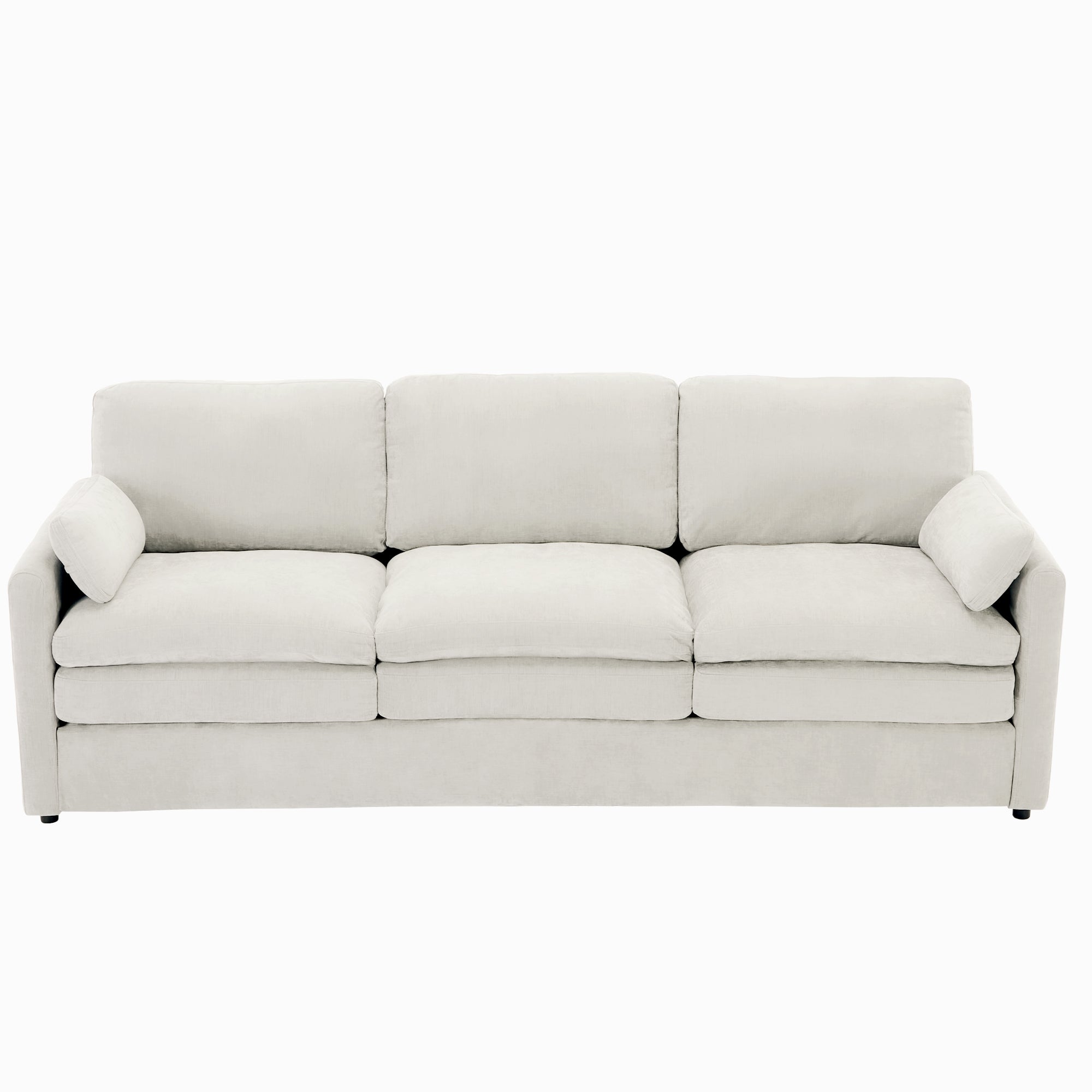 Cozy Upholstered 3-Seater Sofa with Plush Double Cushion and Ergonomic Design by BLAKHOM