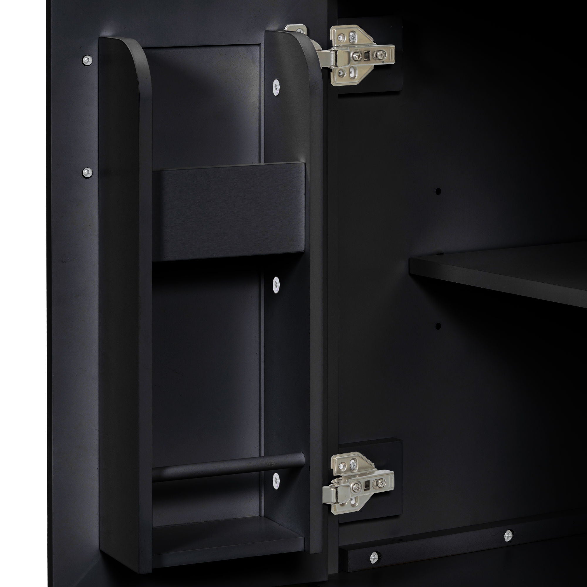 Bathroom Vanity Combo With Ceramic Sink, Luxurious Space-Saving Vanity, 2 Soft Close Doors by HouseOfZazla