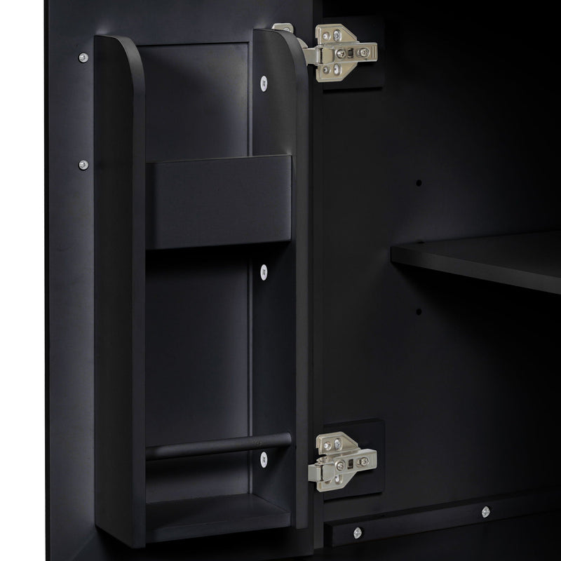 Bathroom Vanity Combo With Ceramic Sink, Luxurious Space-Saving Vanity, 2 Soft Close Doors by HouseOfZazla