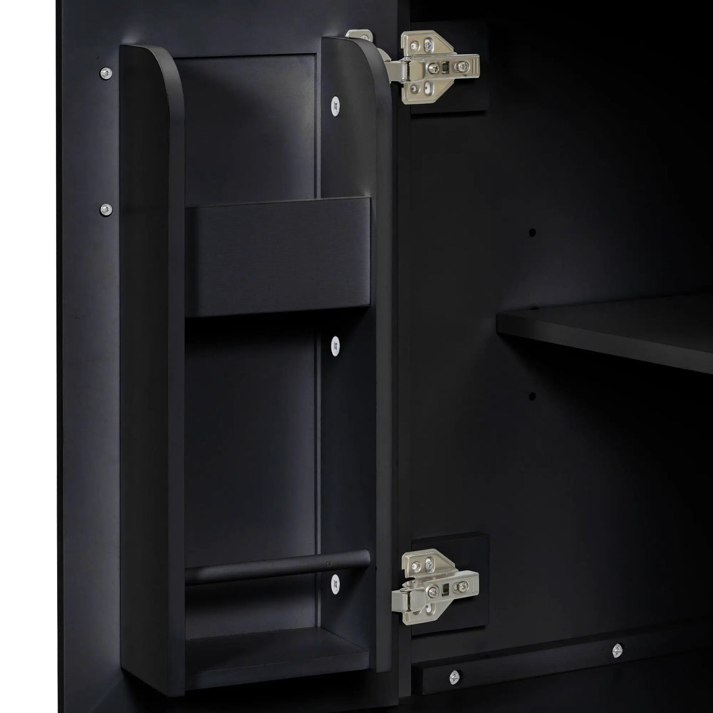 Modern Bathroom Vanity With Ceramic Sink, Soft-Close Doors, Flip Drawer, U-Shaped Shelves, Elegant Storage Solution by HouseOfZazla