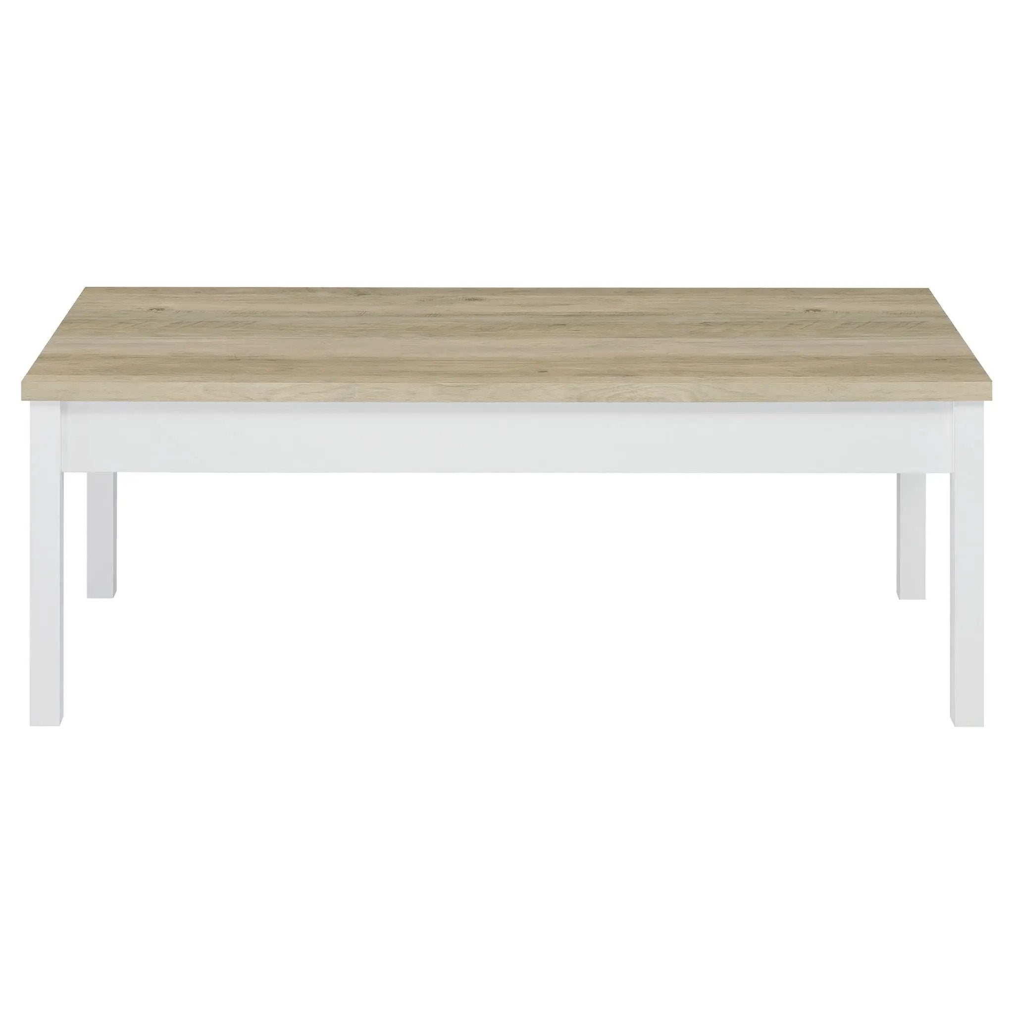 Stacie 3-piece Coffee Table Set Distressed Pine and White by Unique Piece Furniture